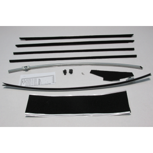 Deluxe Window Channel & Beltline / Anti-Rattler Weatherstrip - 10 Piece Kit