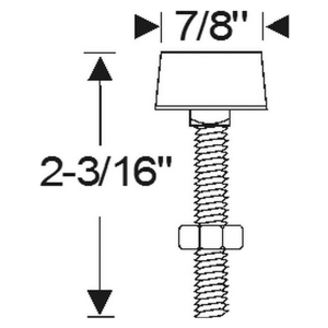 Steele Rubber - Adjustable Hood Bumper - Image 2