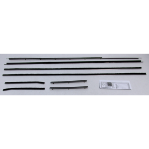 Beltline / Anti-Rattler Weatherstrip - 8 Piece Complete Kit
