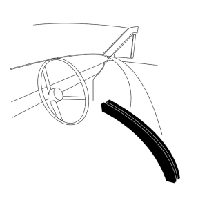 Windshield Garnish Molding To Dash Seal