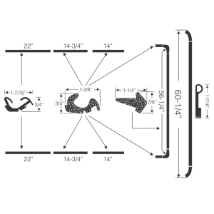 Steele Rubber - Convertible Top Seal Kit - 8 Piece - Image 2