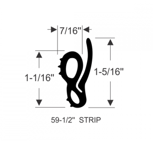 Steele Rubber - Convertible Header / Bow Seal - Image 5