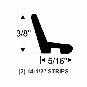 Steele Rubber - Quarter Panel To Bumper End Trim Welt - Image 2