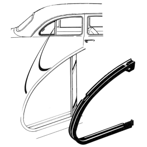 Dennis Carpenter - Rear Vent Window Seal - Image 2