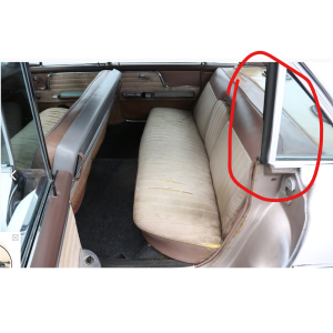Steele Rubber - Rear Quarter Window Seal - For Back Of Rear Door Glass - Image 2