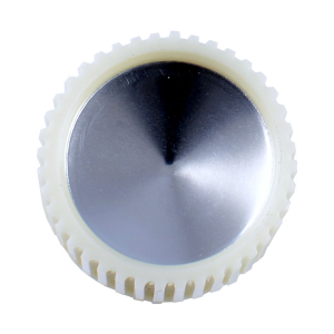 Dennis Carpenter - Windshield Wiper Switch Knob - White With Silver Insert - Image 3