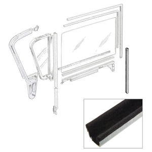 Door Glass Run Channel - Rear / Lock Side