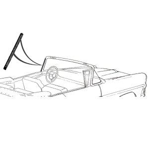 Dennis Carpenter - Hinge Pillar / Windshield Post Seal - Image 2