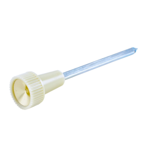 Headlight Switch Knob With Shaft - White With Gold Insert