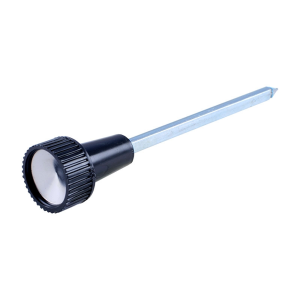 Headlight Switch Knob With Shaft - Black With Silver Insert