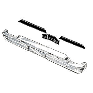Rear Bumper To Body Seal Kit - 3 Piece