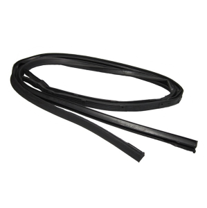 1963-1965 Ford Falcon and Mercury Comet 2 door hardtop roof rail seal kit showing molded ends.