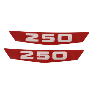 Hood Side Emblem Inserts - "250"