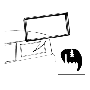 Shell Side / Quarter Glass Seal / No Trim Groove - LH