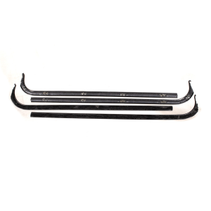 Beltline / Anti-Rattler Weatherstrip - 4 Piece Complete Kit - Black Bead