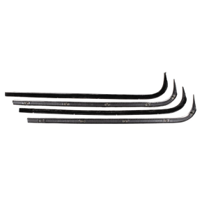 Beltline / Anti-Rattler Weatherstrip - 4 Piece Complete Kit - Stainless Bead