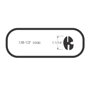 1954-55 Dodge Truck windshield seal kit.