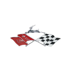 Rear Quarter Cross Flags Emblem