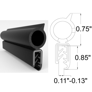 Top Bulb Seal - 0.75" Bulb - FREE SAMPLE