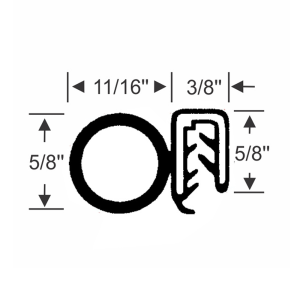 1985-2005 Chevy Astro Van and GMC Safari Van Sliding Door Seal Kit.