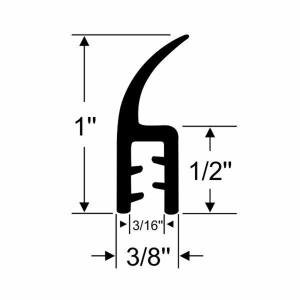 1992-2005 Chevy Astro Van & GMC Safari Van Restoration Parts Upper Door Drip Rail Seal - 12-109X.