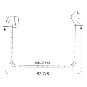 1973-78 Ford & Mercury Restoration Parts - Door Seal Kit #12-472D.
