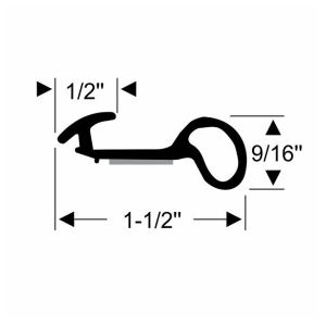 1994-2003 Chevy S10 & GMC Sonoma Restoration Parts Upper Drip Rail Seal - Part #12-475D
