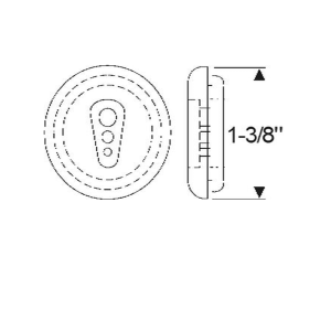 1939-49 Buick Restoration Parts Firewall Grommet - Part #06-047G.