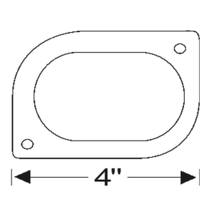 1953-54 Buick Restoration Parts Parking & Signal Light to Fender Gasket - Part #06-051P.