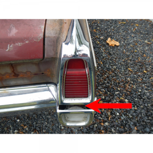 1963 Buick Restoration Parts Backup Light Dust Shield Kit - Part #06-107M