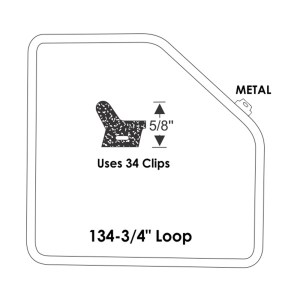 1961-64 Buick, Chevy, Oldsmobile & Pontiac Restoration Parts Front Door Seal Kit #12-197D