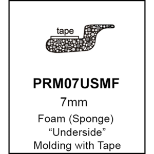 Universal Underside Glass Molding - 7mm - FREE SAMPLE