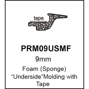 Universal Underside Glass Molding - 9mm - FREE SAMPLE