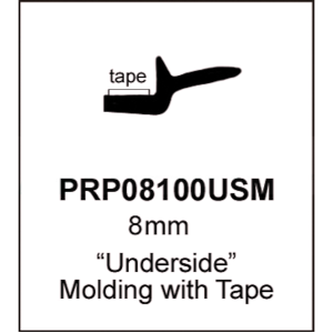 Universal Underside Glass Molding - 8mm - FREE SAMPLE