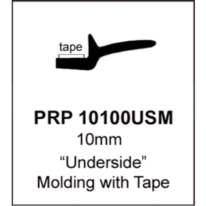 Universal Underside Glass Molding - 10mm - FREE SAMPLE