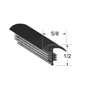 Universal Glass Molding - 1/2" Tall x 5/8" Wide - FREE SAMPLE