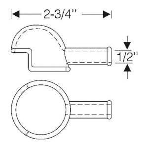 1938-56 Buick & Cadillac Restoration Parts Rubber Boot - For Battery Cable At Starter Solenoid - Part #06-025X
