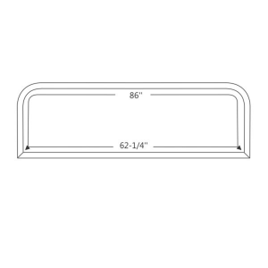 1965 Chrysler Dodge & Plymouth Restoration Parts Rear Windshield Seal - 10-378W.