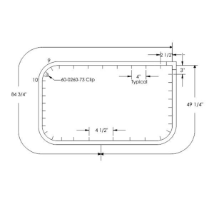 1958 Buick & Oldsmobile Restoration Parts Door Seal Kit - Rear - 12-188D