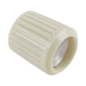 Radio Knob - For Split Shaft - With Silver Insert