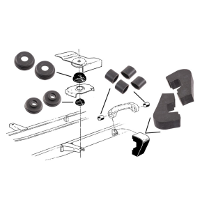 Cab to Frame Pad & Bushing Kit