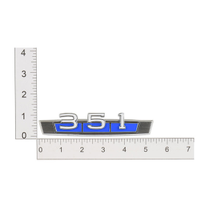 1969-77 Ford & Mercury Restoration Parts Front Fender Emblem "351" - Blue - Part #C9GZ-16228-A
