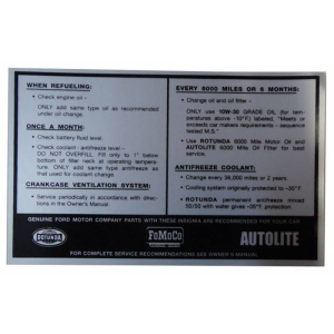 Service Specification Decal