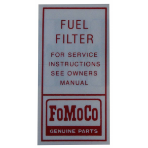 Fuel Filter Decal