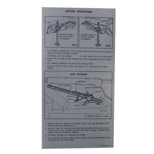 Jack Instructions Decal