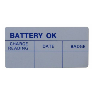 Battery Test OK Decal