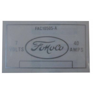 Voltage Regulator Decal