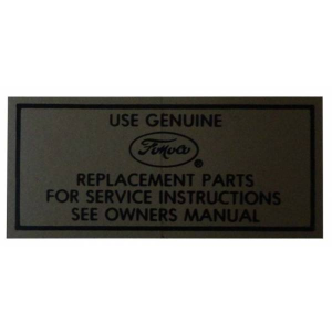 Air Cleaner Service Decal