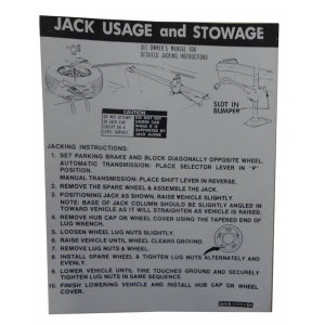 Jack Instructions Decal