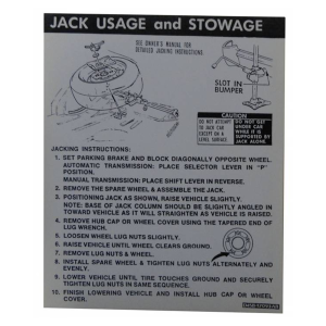 Jack Instructions Decal